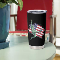 Funny Statue Of Liberty Playing Soccer Tumbler Cup New Yorker Fan Gift