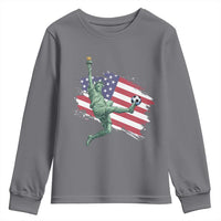 Funny Statue Of Liberty Playing Soccer Youth Sweatshirt New Yorker Fan Gift