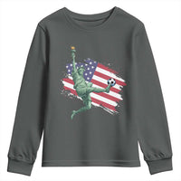Funny Statue Of Liberty Playing Soccer Youth Sweatshirt New Yorker Fan Gift