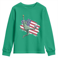 Funny Statue Of Liberty Playing Soccer Youth Sweatshirt New Yorker Fan Gift