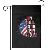 My Goal Is To Deny Yours Garden Flag Soccer Goalie Gift