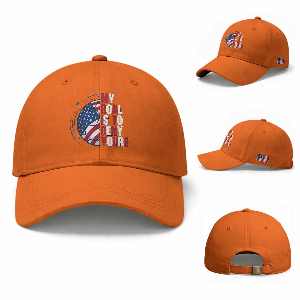 My Goal Is To Deny Yours Baseball Cap Soccer Goalie Gift
