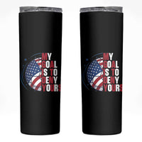 My Goal Is To Deny Yours Skinny Tumbler Soccer Goalie Gift