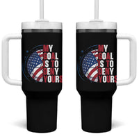 My Goal Is To Deny Yours Tumbler With Handle Soccer Goalie Gift