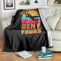 My Goal Is To Deny Yours Throw Blanket Soccer Goalkeeper Pride