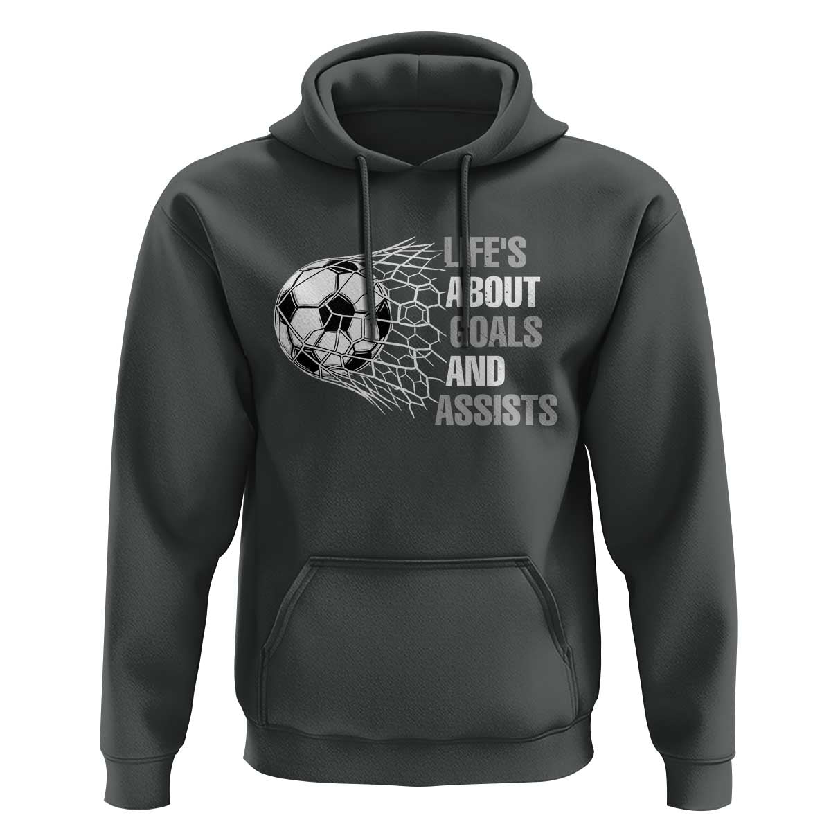 Funny Life Is About Goals And Assists Hoodie Soccer Lover