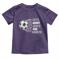 Funny Life Is About Goals And Assists Toddler T Shirt Soccer Lover