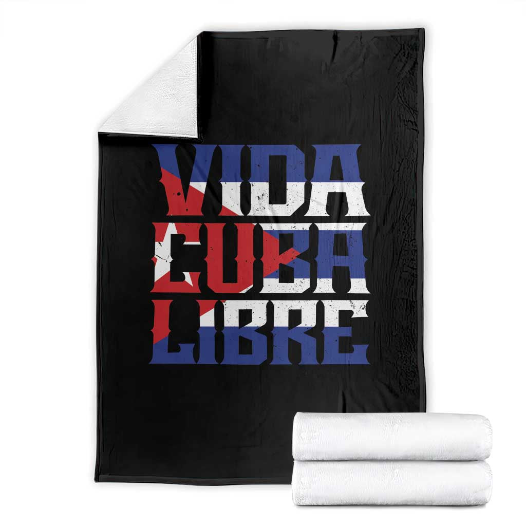 Viva Cuba Libre Throw Blanket Cuban Freedom Supporter