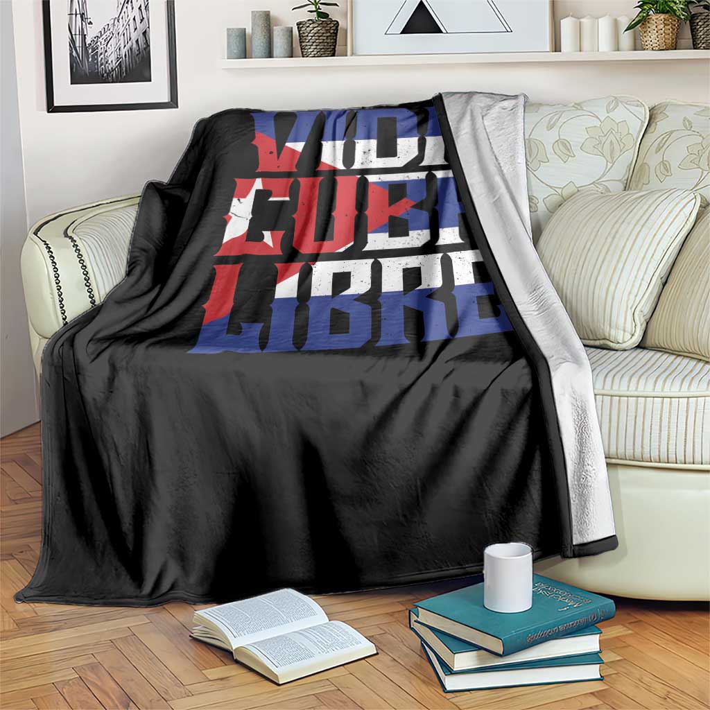 Viva Cuba Libre Throw Blanket Cuban Freedom Supporter