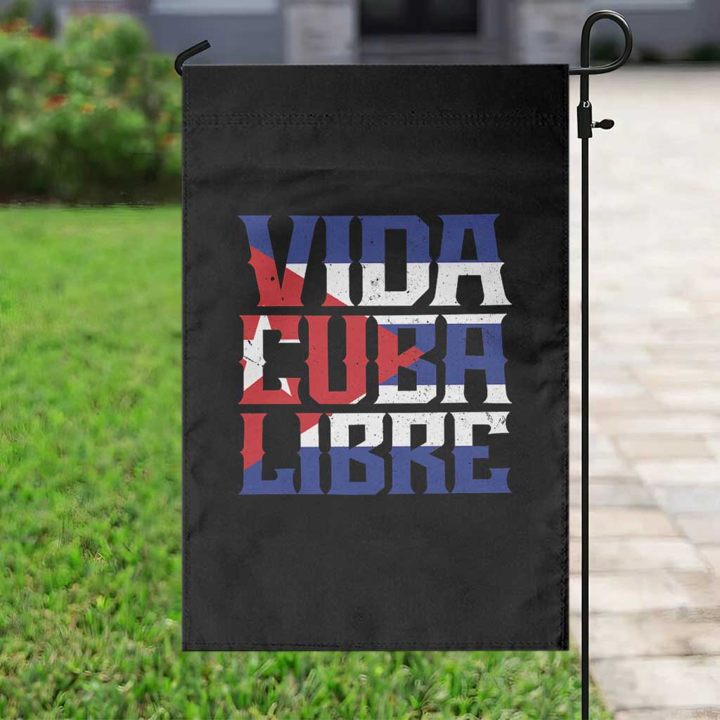Viva Cuba Libre Garden Flag Cuban Freedom Supporter