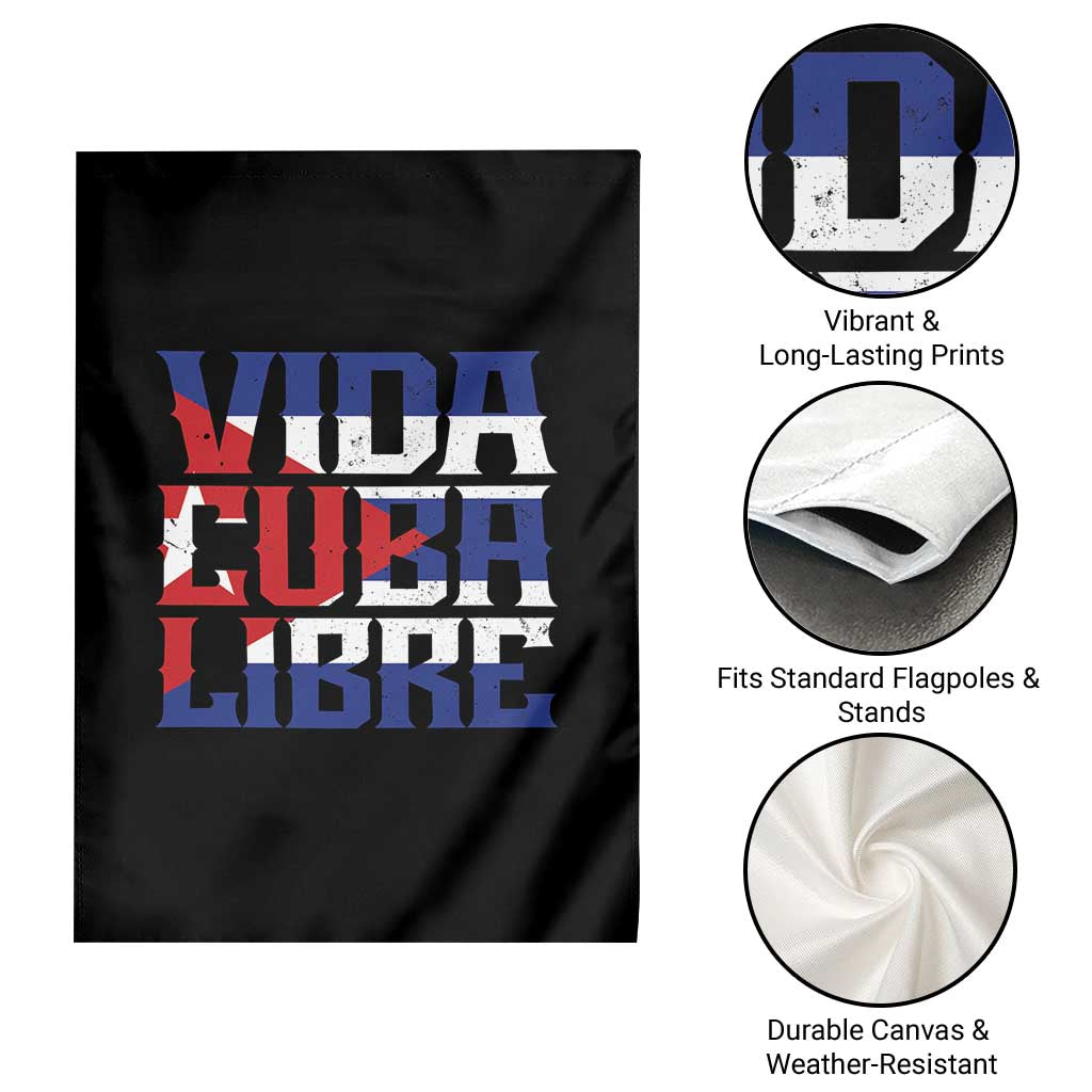 Viva Cuba Libre Garden Flag Cuban Freedom Supporter