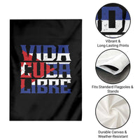 Viva Cuba Libre Garden Flag Cuban Freedom Supporter
