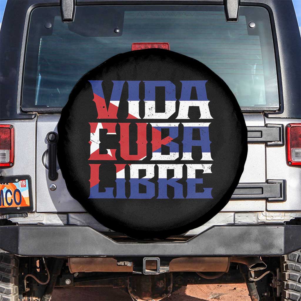 Viva Cuba Libre Spare Tire Cover Cuban Freedom Supporter