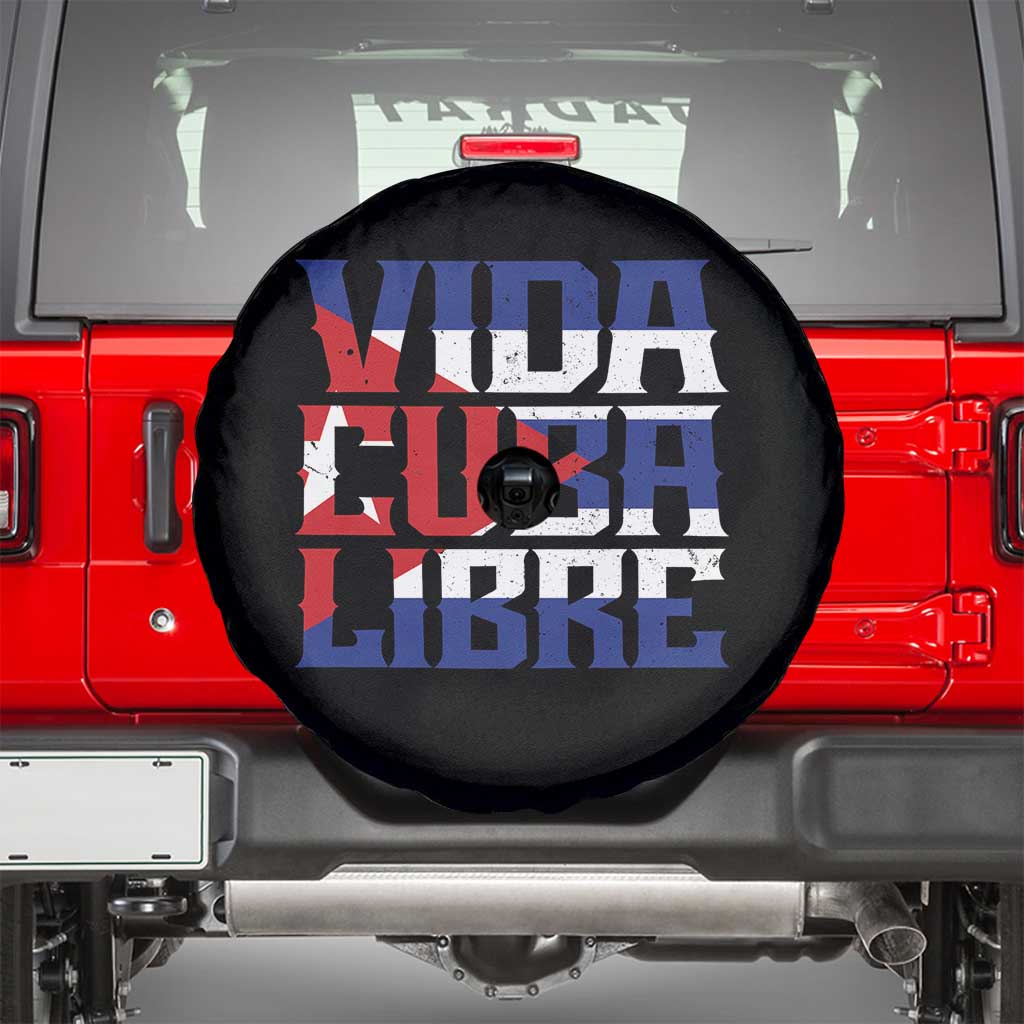 Viva Cuba Libre Spare Tire Cover Cuban Freedom Supporter