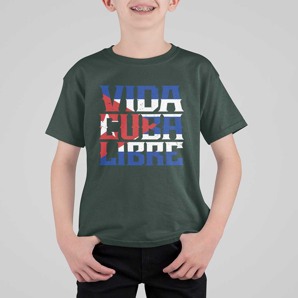 Viva Cuba Libre T Shirt For Kid Cuban Freedom Supporter