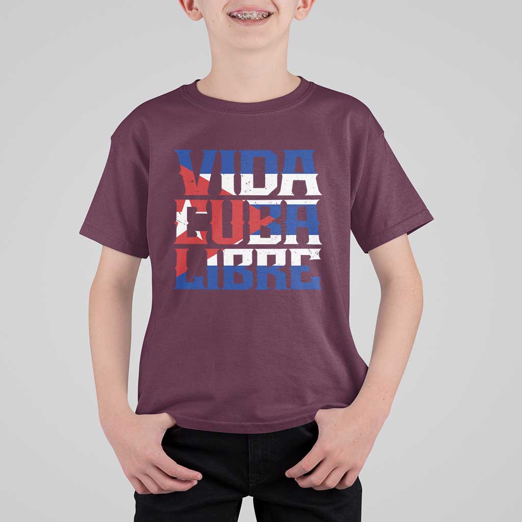 Viva Cuba Libre T Shirt For Kid Cuban Freedom Supporter