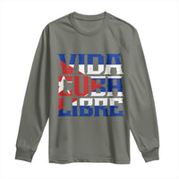 Viva Cuba Libre Long Sleeve Shirt Cuban Freedom Supporter