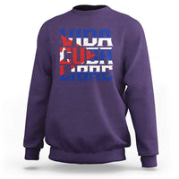 Viva Cuba Libre Sweatshirt Cuban Freedom Supporter
