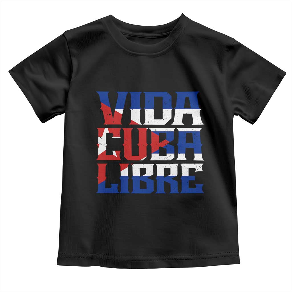 Viva Cuba Libre Toddler T Shirt Cuban Freedom Supporter