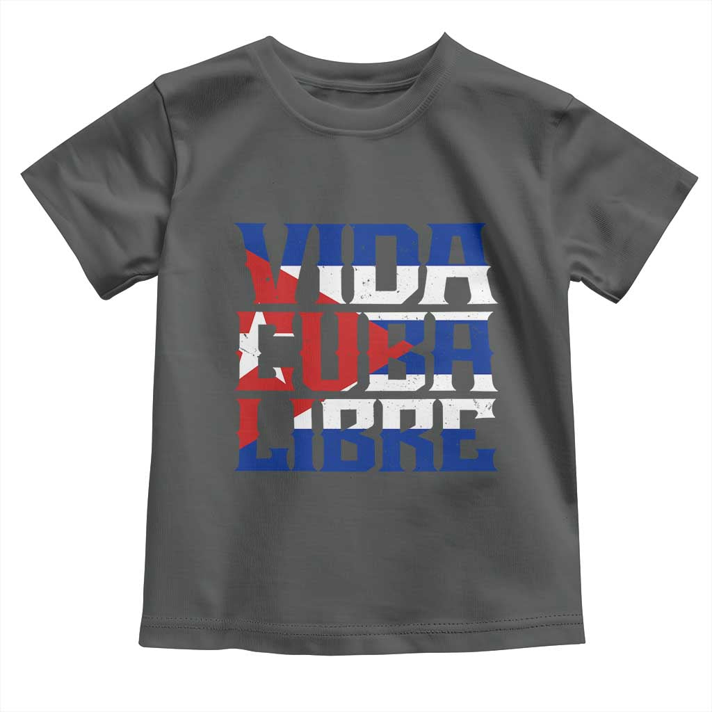 Viva Cuba Libre Toddler T Shirt Cuban Freedom Supporter