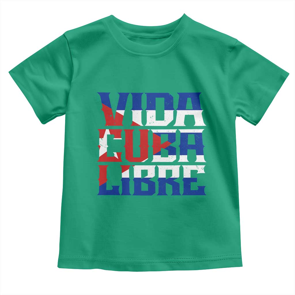 Viva Cuba Libre Toddler T Shirt Cuban Freedom Supporter