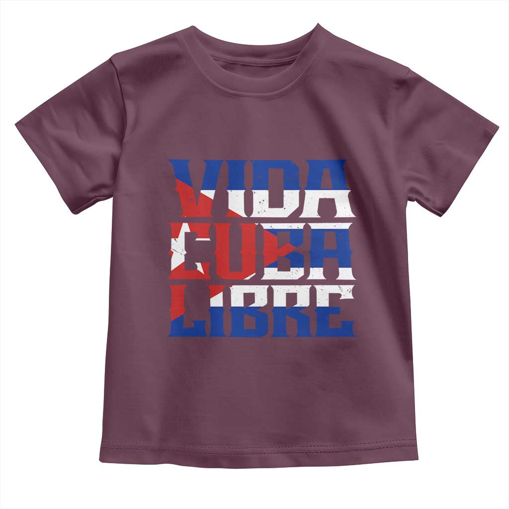 Viva Cuba Libre Toddler T Shirt Cuban Freedom Supporter