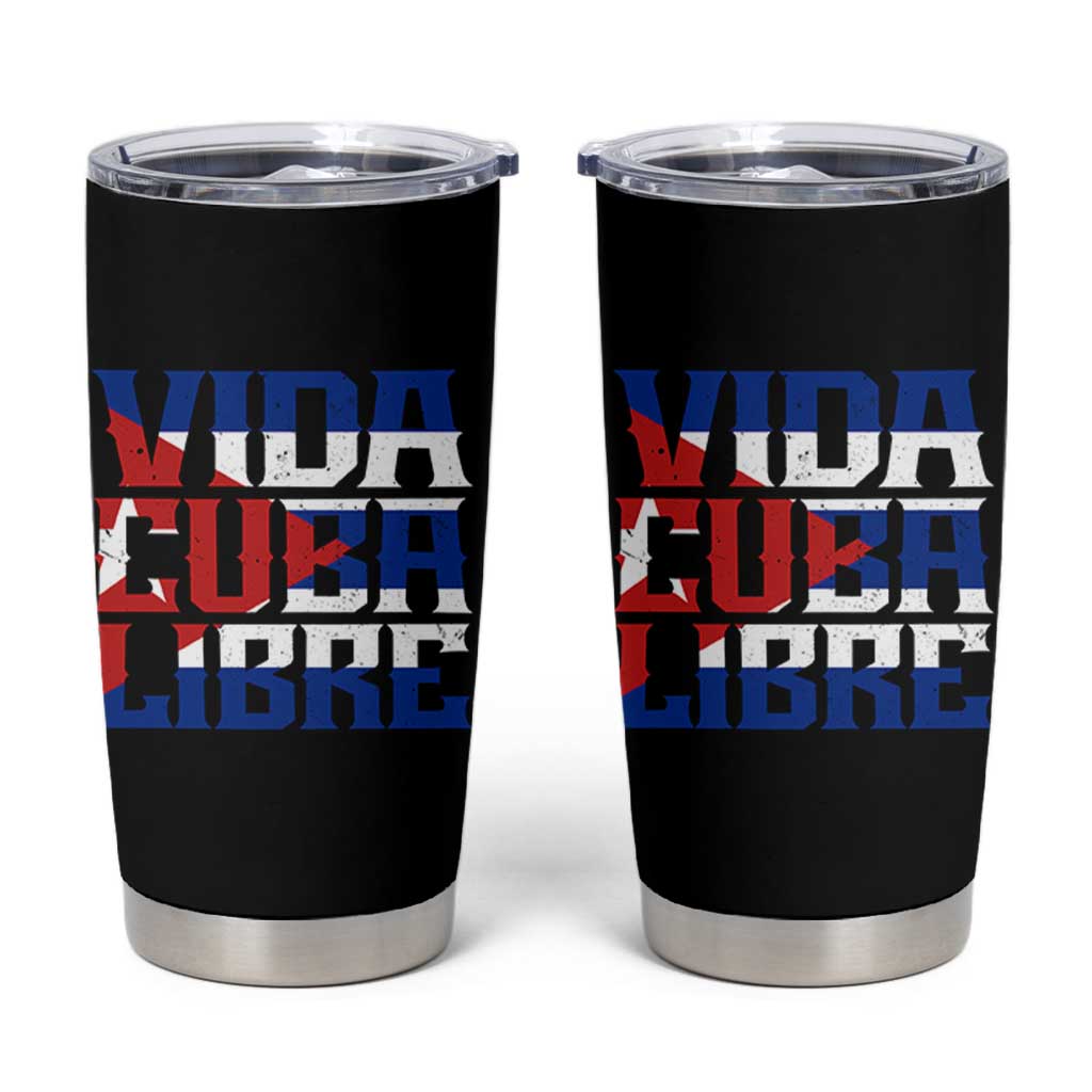 Viva Cuba Libre Tumbler Cup Cuban Freedom Supporter