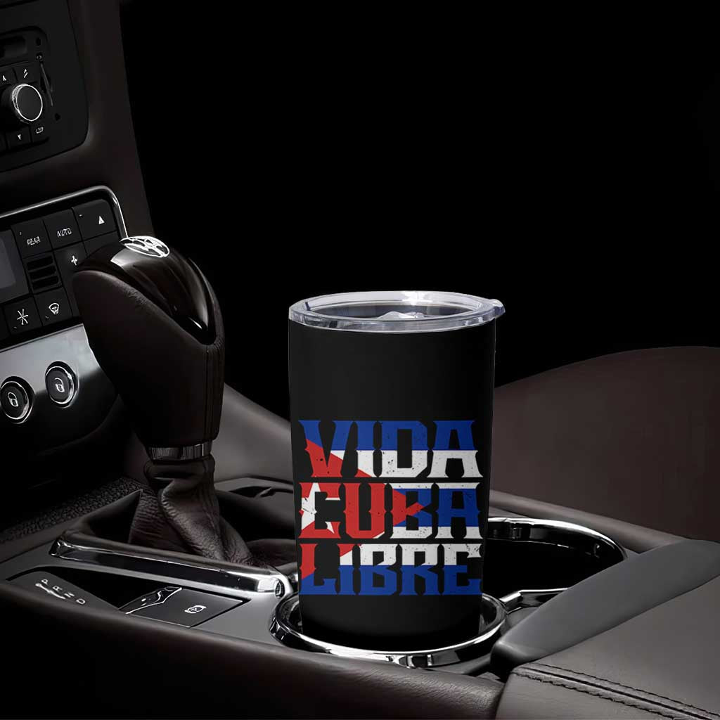 Viva Cuba Libre Tumbler Cup Cuban Freedom Supporter