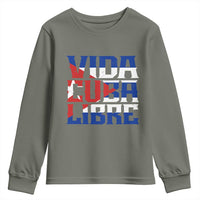 Viva Cuba Libre Youth Sweatshirt Cuban Freedom Supporter
