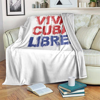 Viva Cuba Libre Throw Blanket SOS Cuba Stand With Freedom Movement