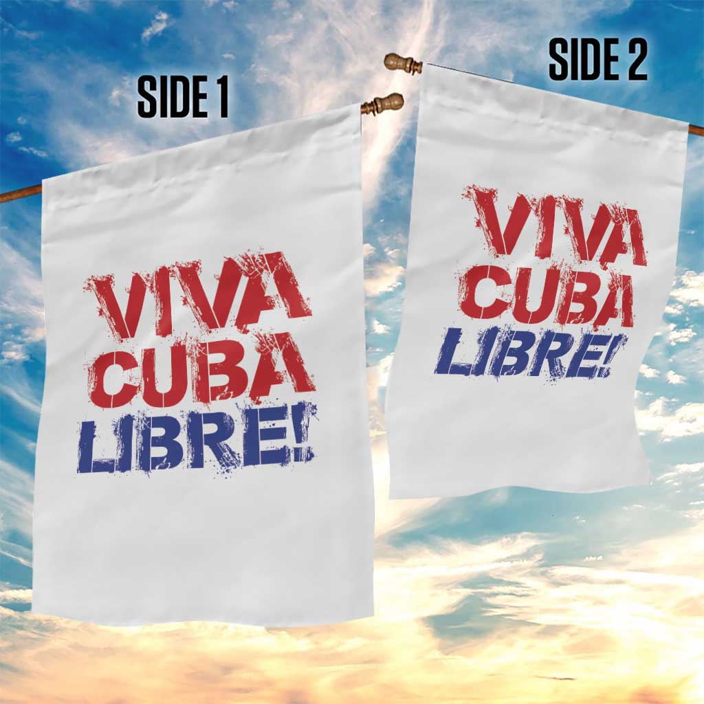 Viva Cuba Libre Garden Flag SOS Cuba Stand With Freedom Movement