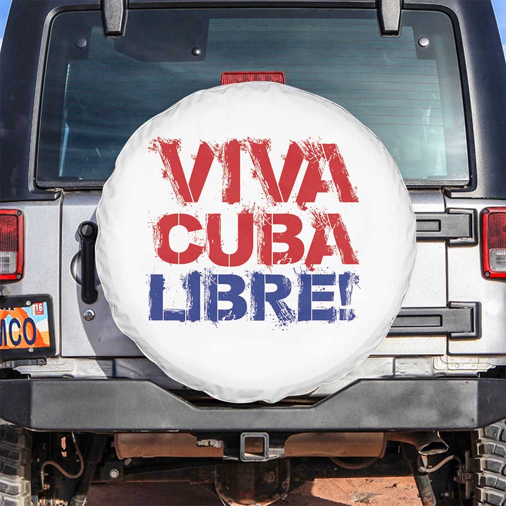 Viva Cuba Libre Spare Tire Cover SOS Cuba Stand With Freedom Movement