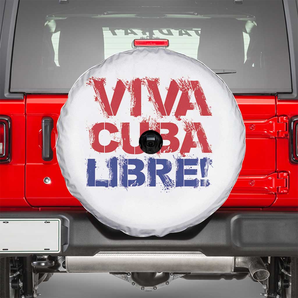 Viva Cuba Libre Spare Tire Cover SOS Cuba Stand With Freedom Movement
