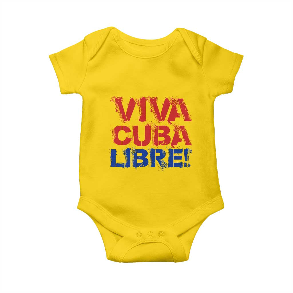 Viva Cuba Libre Baby Onesie SOS Cuba Stand With Freedom Movement