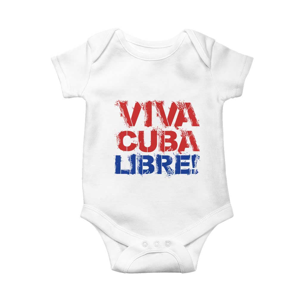 Viva Cuba Libre Baby Onesie SOS Cuba Stand With Freedom Movement
