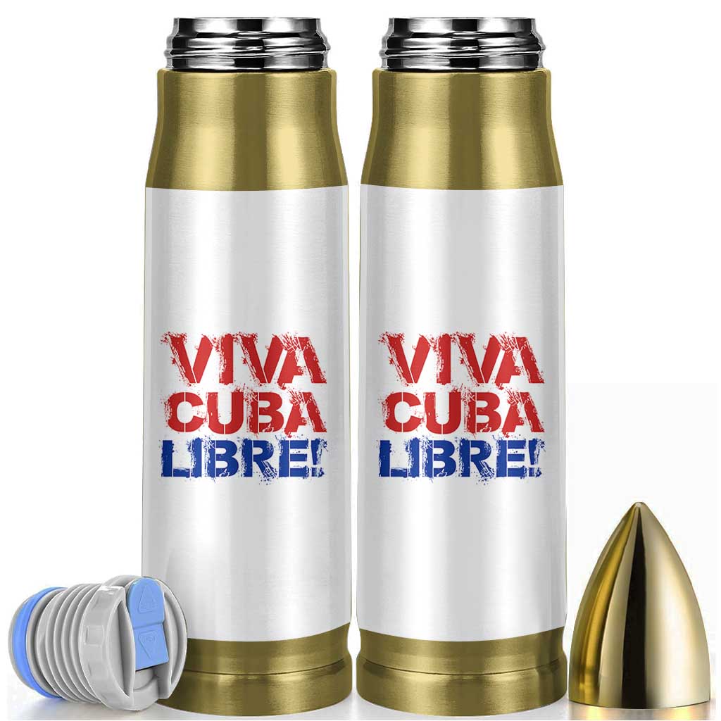 Viva Cuba Libre Bullet Tumbler SOS Cuba Stand With Freedom Movement