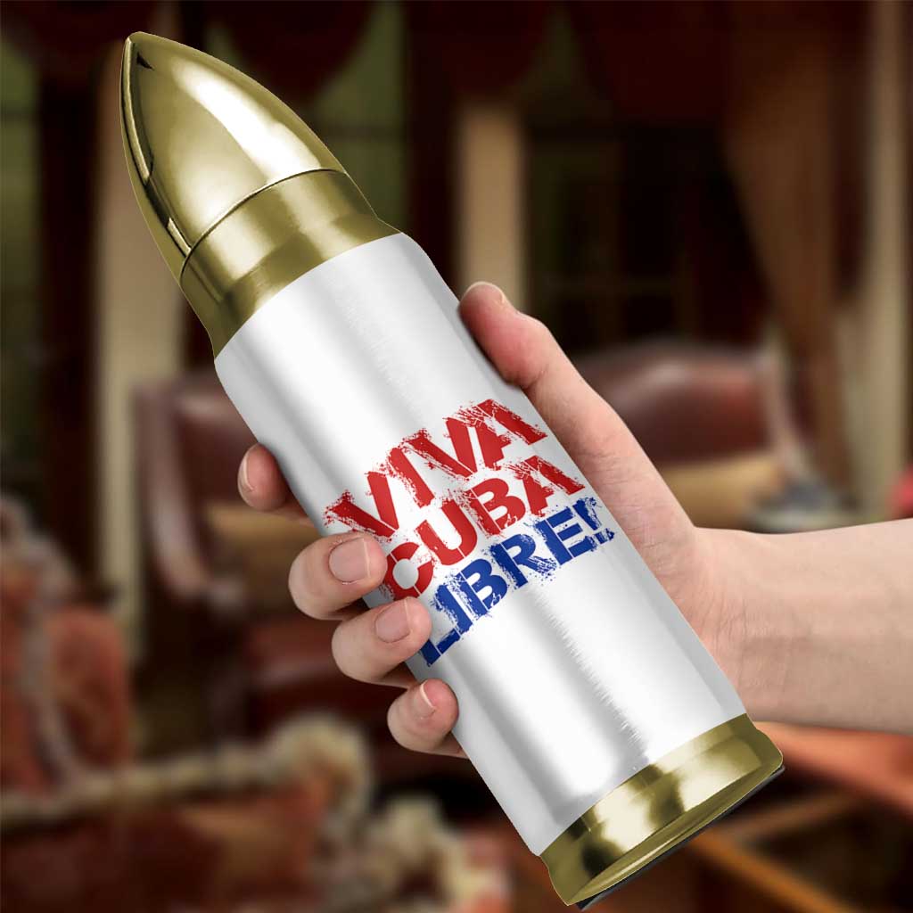 Viva Cuba Libre Bullet Tumbler SOS Cuba Stand With Freedom Movement