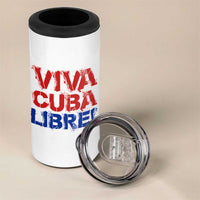 Viva Cuba Libre 4 in 1 Can Cooler Tumbler SOS Cuba Stand With Freedom Movement