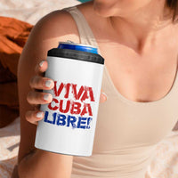Viva Cuba Libre 4 in 1 Can Cooler Tumbler SOS Cuba Stand With Freedom Movement