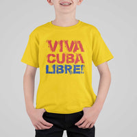 Viva Cuba Libre T Shirt For Kid SOS Cuba Stand With Freedom Movement