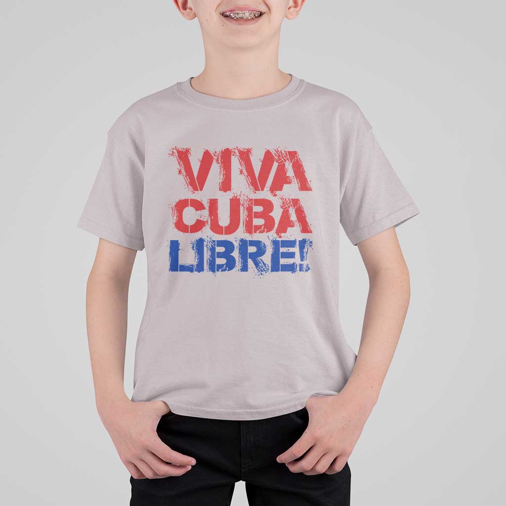 Viva Cuba Libre T Shirt For Kid SOS Cuba Stand With Freedom Movement