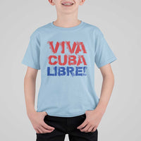Viva Cuba Libre T Shirt For Kid SOS Cuba Stand With Freedom Movement