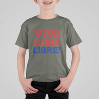 Viva Cuba Libre T Shirt For Kid SOS Cuba Stand With Freedom Movement
