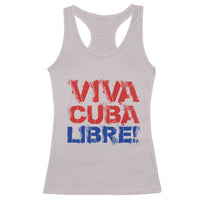 Viva Cuba Libre Racerback Tank Top SOS Cuba Stand With Freedom Movement