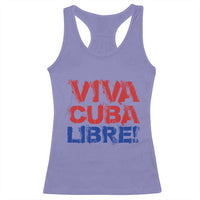 Viva Cuba Libre Racerback Tank Top SOS Cuba Stand With Freedom Movement