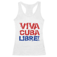 Viva Cuba Libre Racerback Tank Top SOS Cuba Stand With Freedom Movement