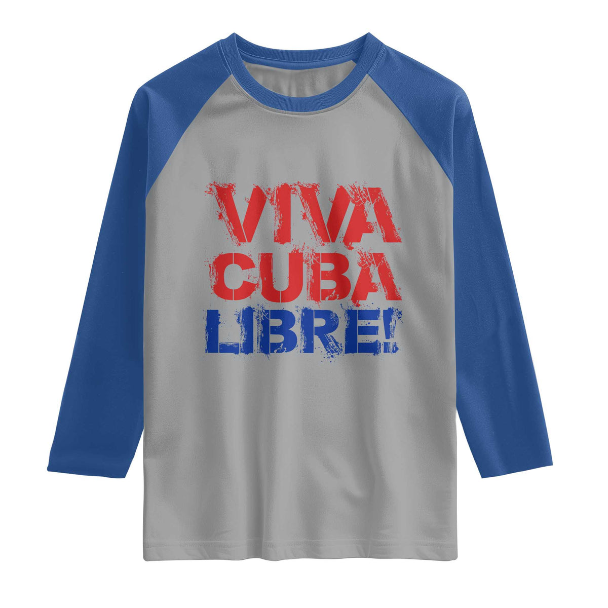 Viva Cuba Libre Raglan Shirt SOS Cuba Stand With Freedom Movement