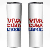 Viva Cuba Libre Skinny Tumbler SOS Cuba Stand With Freedom Movement