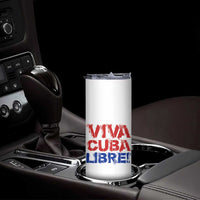 Viva Cuba Libre Skinny Tumbler SOS Cuba Stand With Freedom Movement