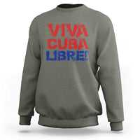 Viva Cuba Libre Sweatshirt SOS Cuba Stand With Freedom Movement